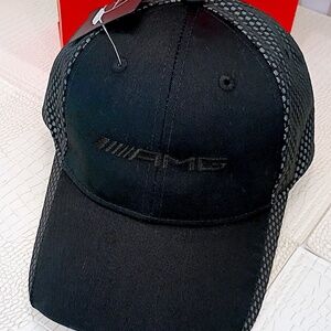 Brand New OEM Mercedes AMG Cap with Carbon Fiber Like Pattern OSFA